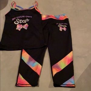 Jojo Swiss Gymnastics/Dance Capri leggings and top